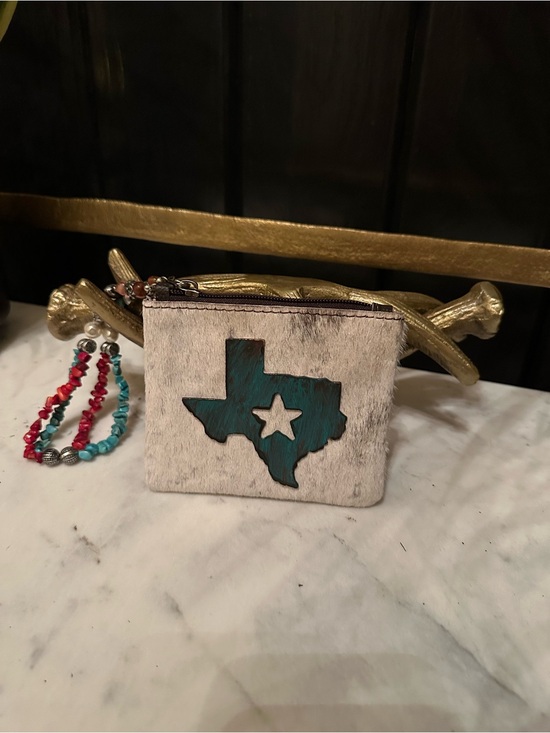 Handbags - New Western Genuine COWHIDE HAIR ON HIDE Wristlet purse wallet Texan county HOH